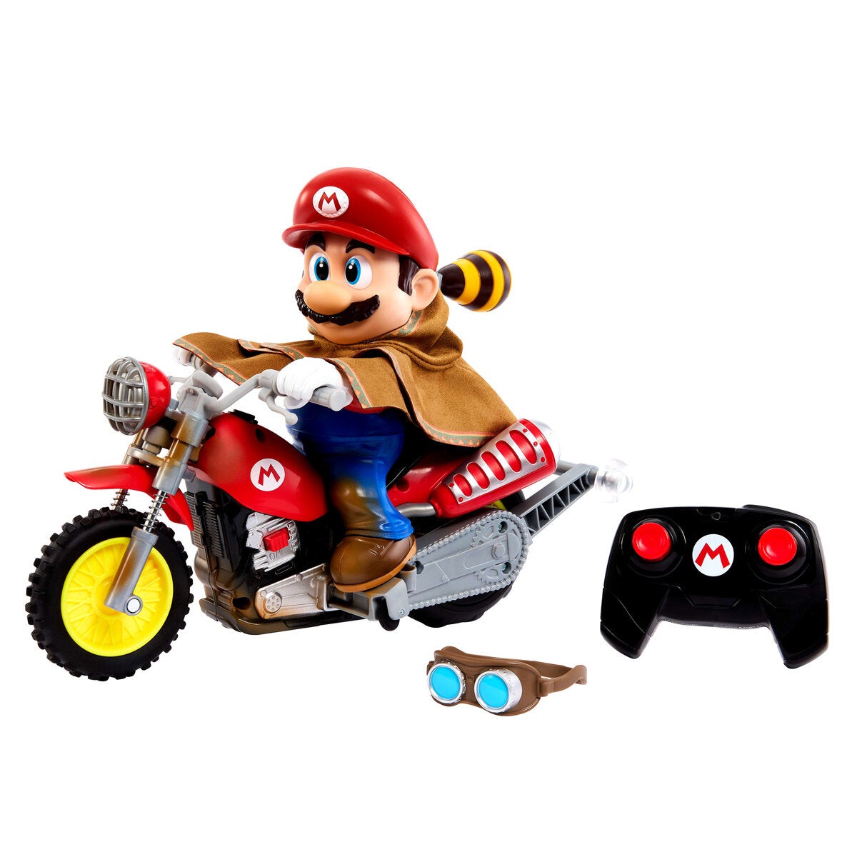 Remote Control Mario Motorbike from The Super Mario Galaxy Movie with Wheelie Button, by Hot Wheels