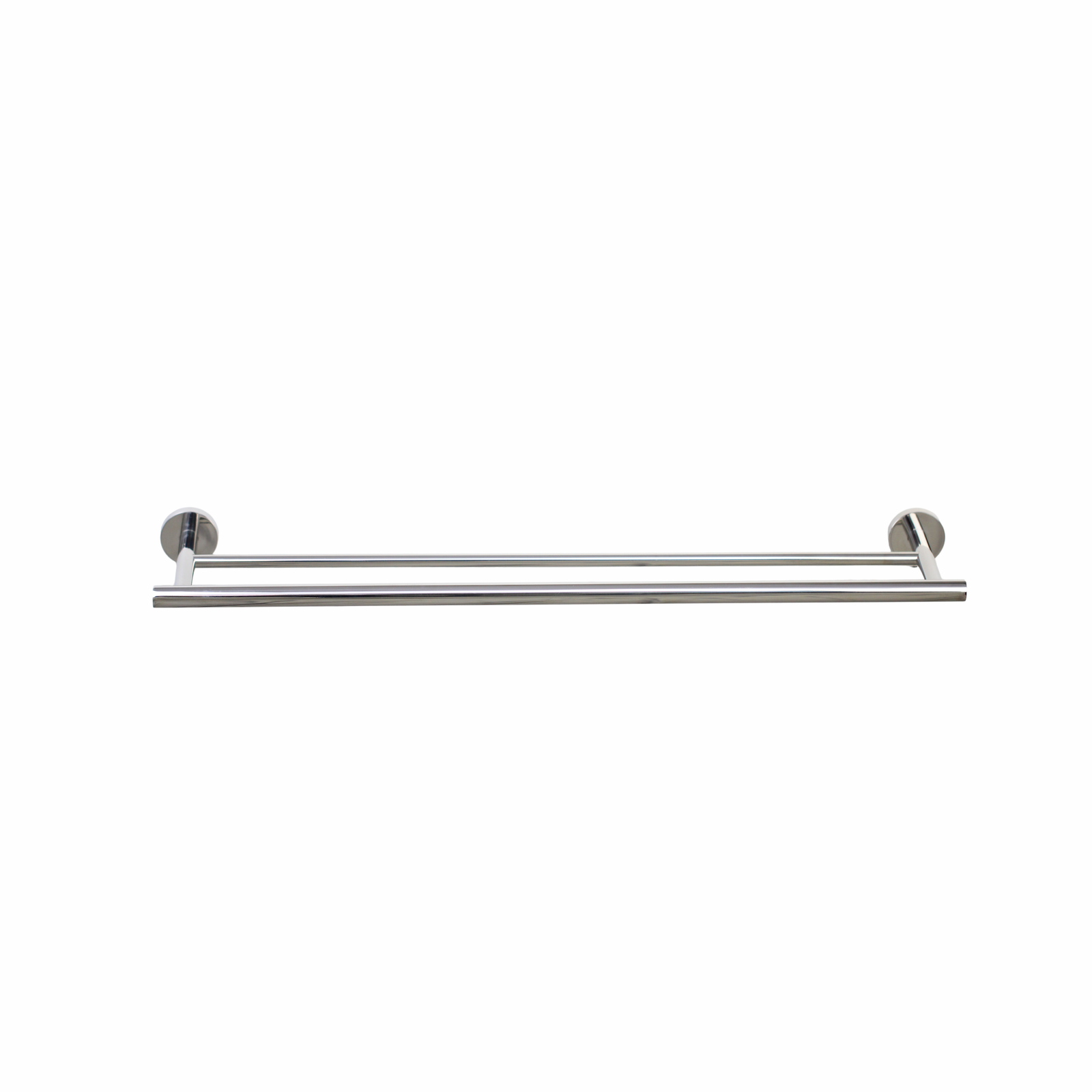 Barelli Toscana 60cm Double Towel Bar Polished Chrome Stainless Steel 2 Rail