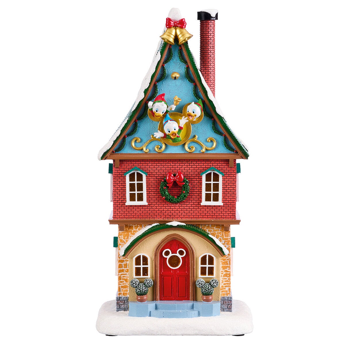 Illuminated Christmas Village Display Featuring Mickey and Friends, Hand-Crafted 13 Piece Set by Disney — image 6
