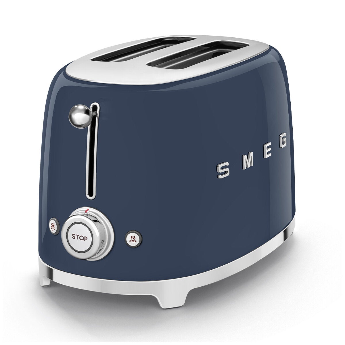 Navy Blue Retro Toaster, Two Slot with Defrost, Reheat and Bagel Functions, Smeg TSF01NBAU — image 2
