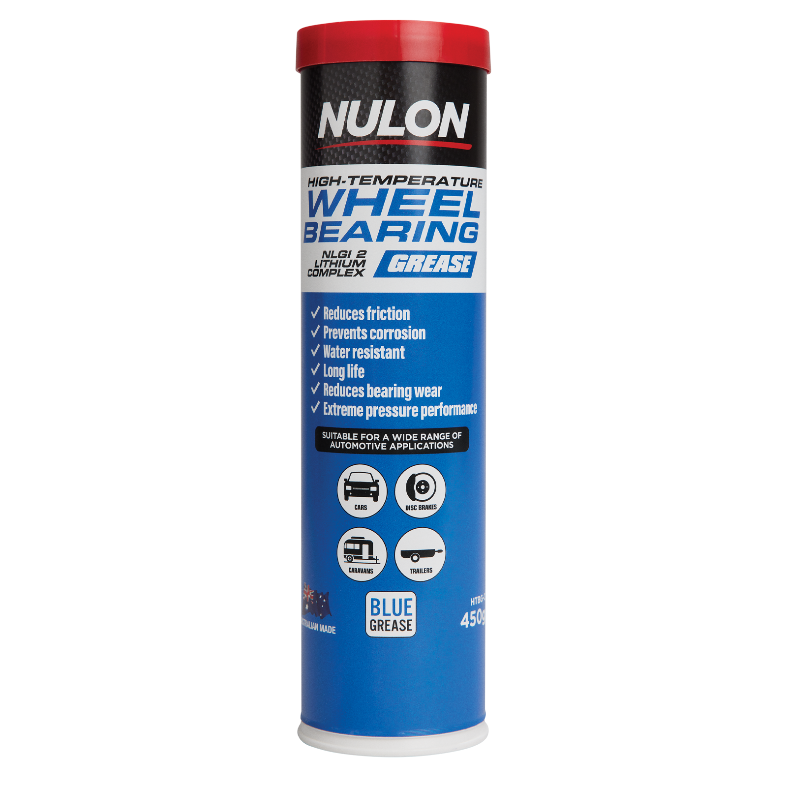 Nulon High-Temperature Wheel Bearing Grease 450gm NLGI 2 Lithium Complex