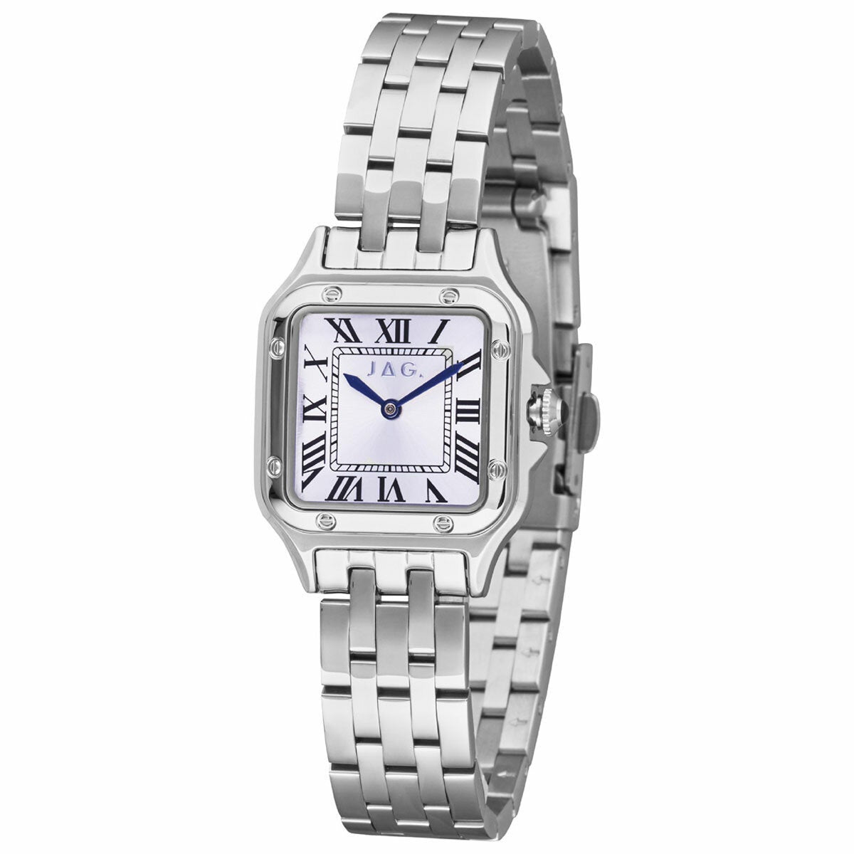 Square Face Silver Tone Ladies' Watch, Sydney Designed Analogue Timepiece, JAG Riana J2814A — image 2