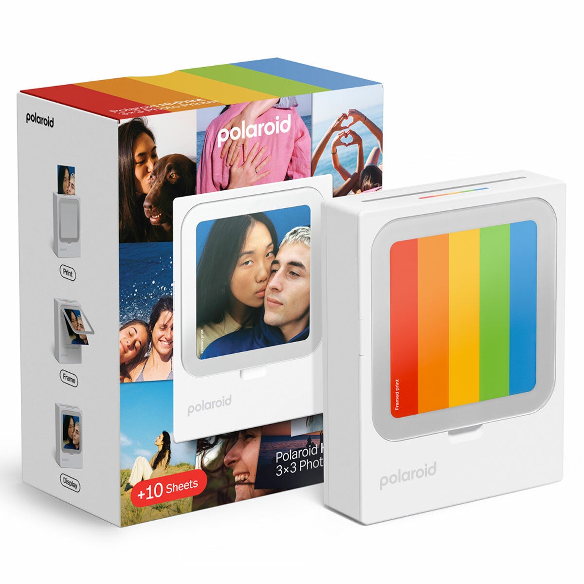 Portable 76 x 76mm Square Photo Printer for Smartphones, Prints in Under 50 Seconds, Polaroid Hi-Print 9196