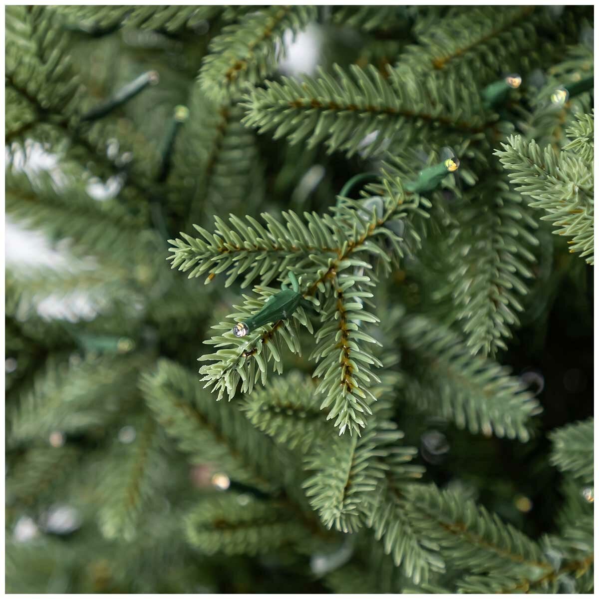 Slimline 1.9m Christmas Tree, Pre-Lit with Dimmable Twinkle LEDs, Timer Remote and Topper Branch — image 9