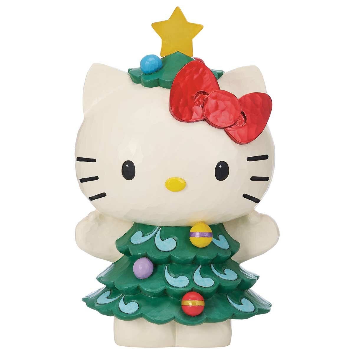 Light-Up Festive Statue of Hello Kitty Dressed as a Tree, Timer and Batteries Included, 37cm Jim Shore Design — image 2