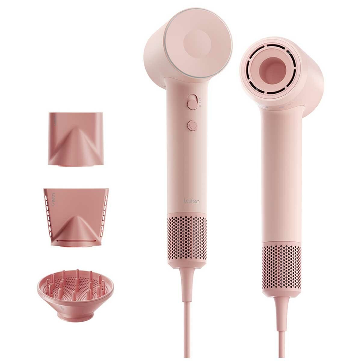 Quiet Ionic Blow Dryer with 108,000 RPM Brushless Motor and Child Mode, Pink Laifen SE 2 1HD13GAUPK001
