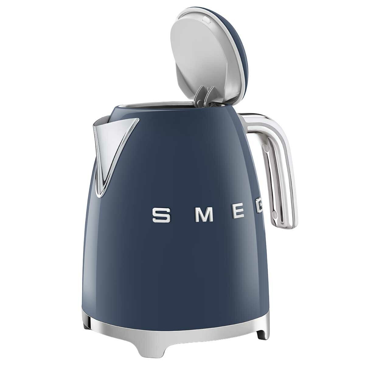 Navy Blue Retro Electric Kettle with 360 Degree Swivel Base and Soft Open Lid, Smeg KLF03NBAU — image 2