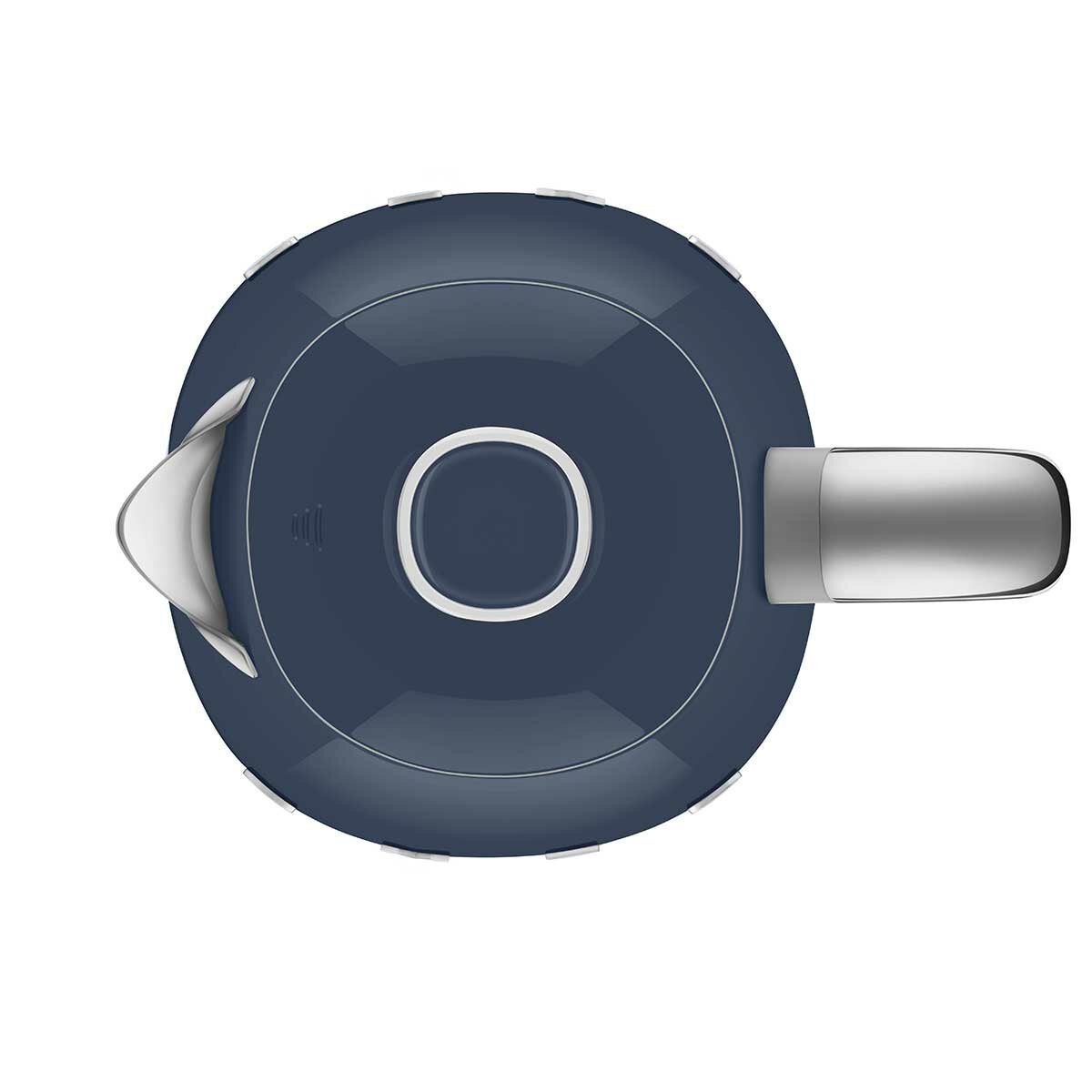Navy Blue Retro Electric Kettle with 360 Degree Swivel Base and Soft Open Lid, Smeg KLF03NBAU — image 6