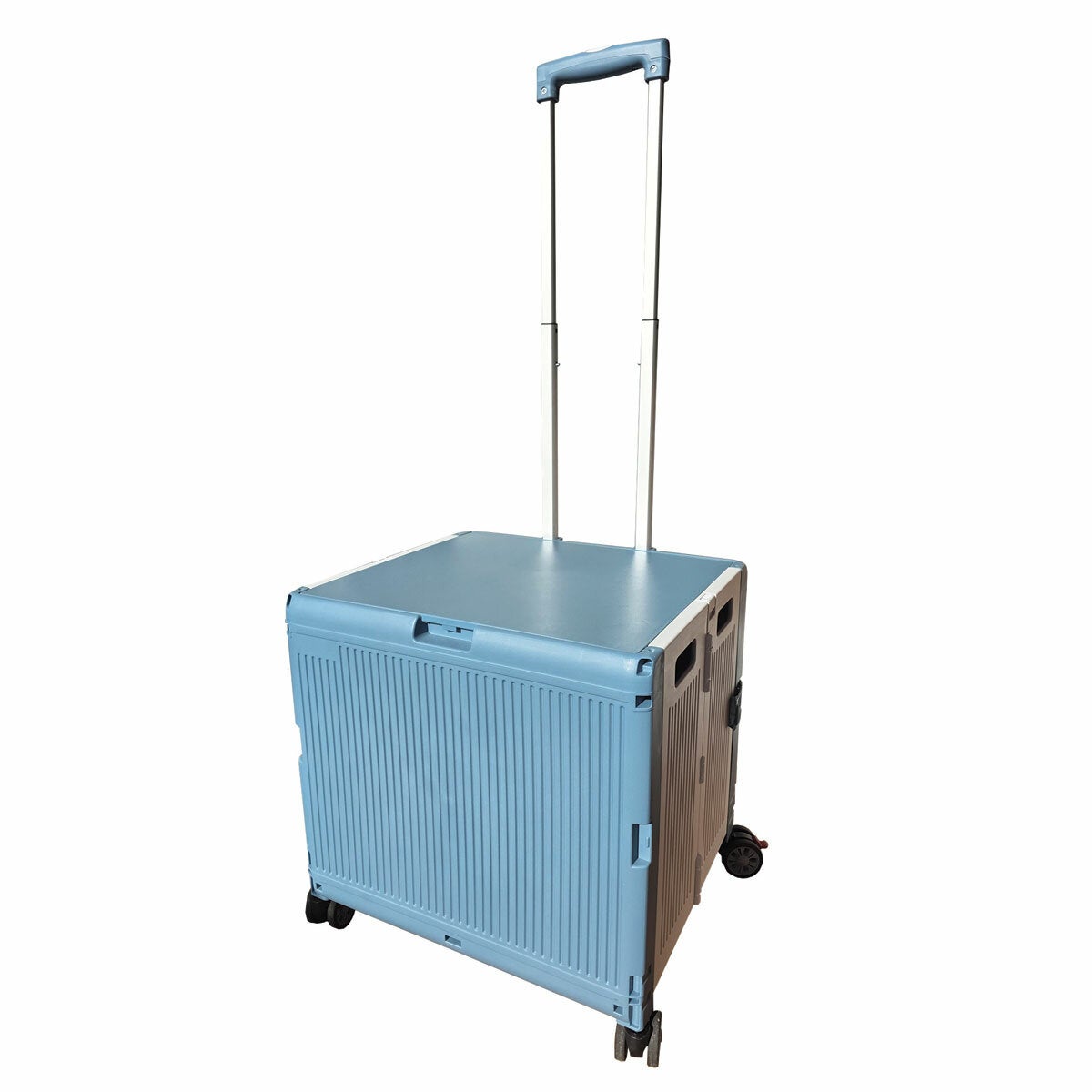Collapsible 50L Rolling Trolley with Flat Lid and Locking Side Panels for Groceries by SpaceMade — image 6