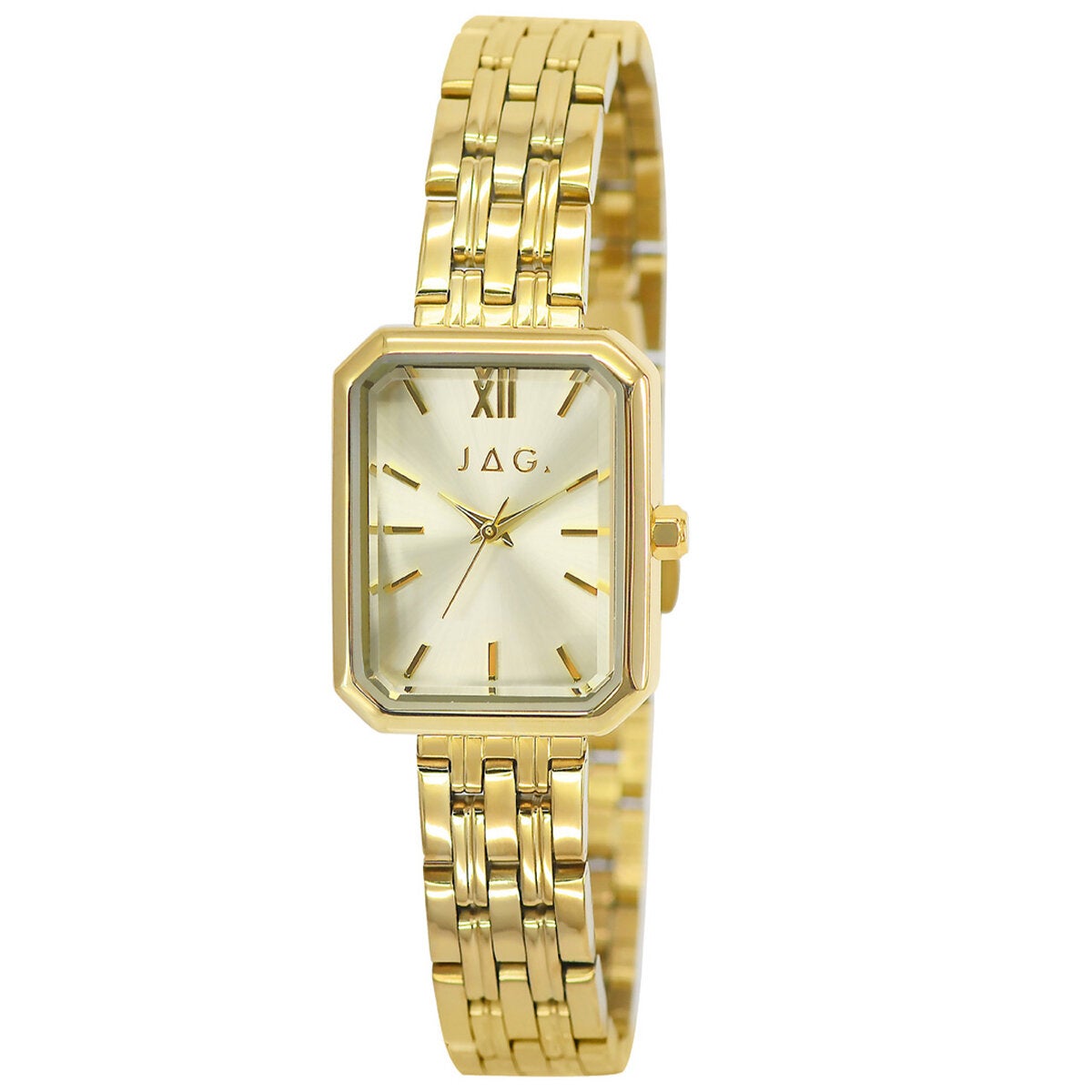 Ladies Analogue Watch with Gold Face and Mineral Crystal in Stainless Steel, JAG Nattai J2973A — image 2