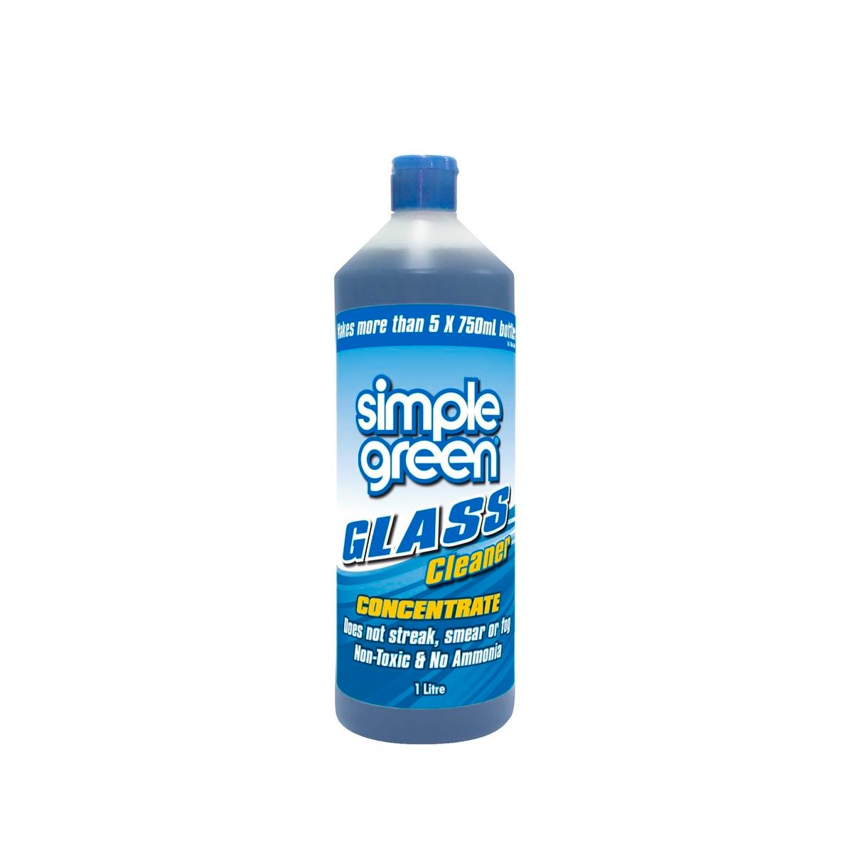 Simple Green Glass Cleaner Concentrate - 1L - Blue - Streak-Free - SuperSaverAU - view 1