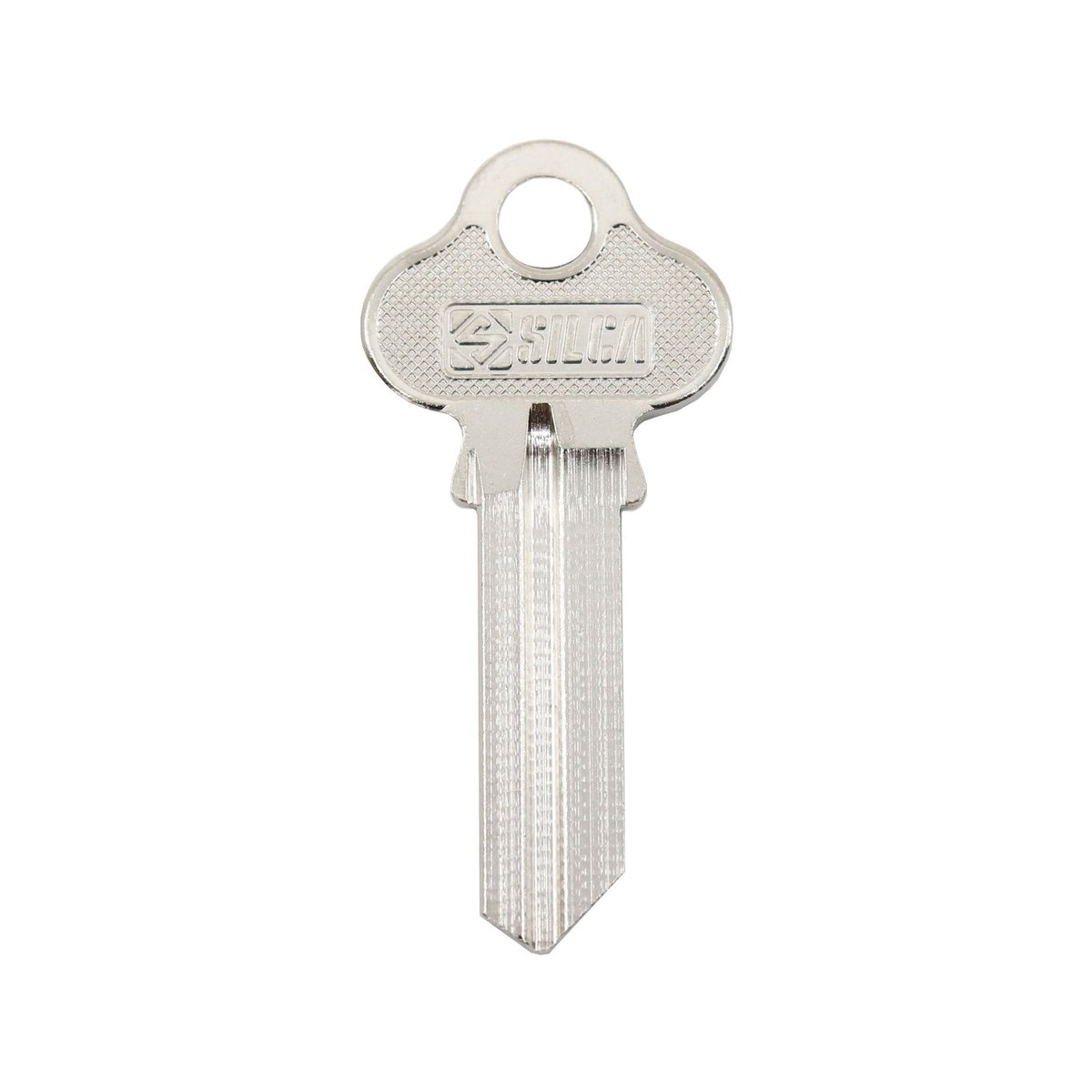 Ehi Silver Blank Key - 41mm x 19mm - Nickel Plated Brass - Versatile - SuperSaverAU - view 2
