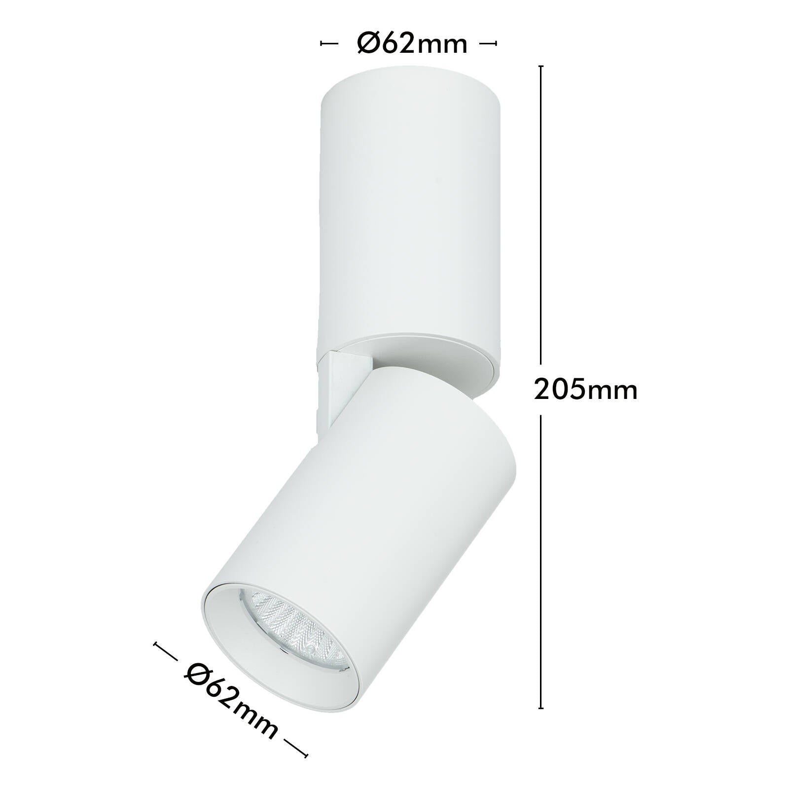 Verve Design Phoebe 15W Adjustable LED Spotlight - White, Hardwired Indoor (SL8298WH)