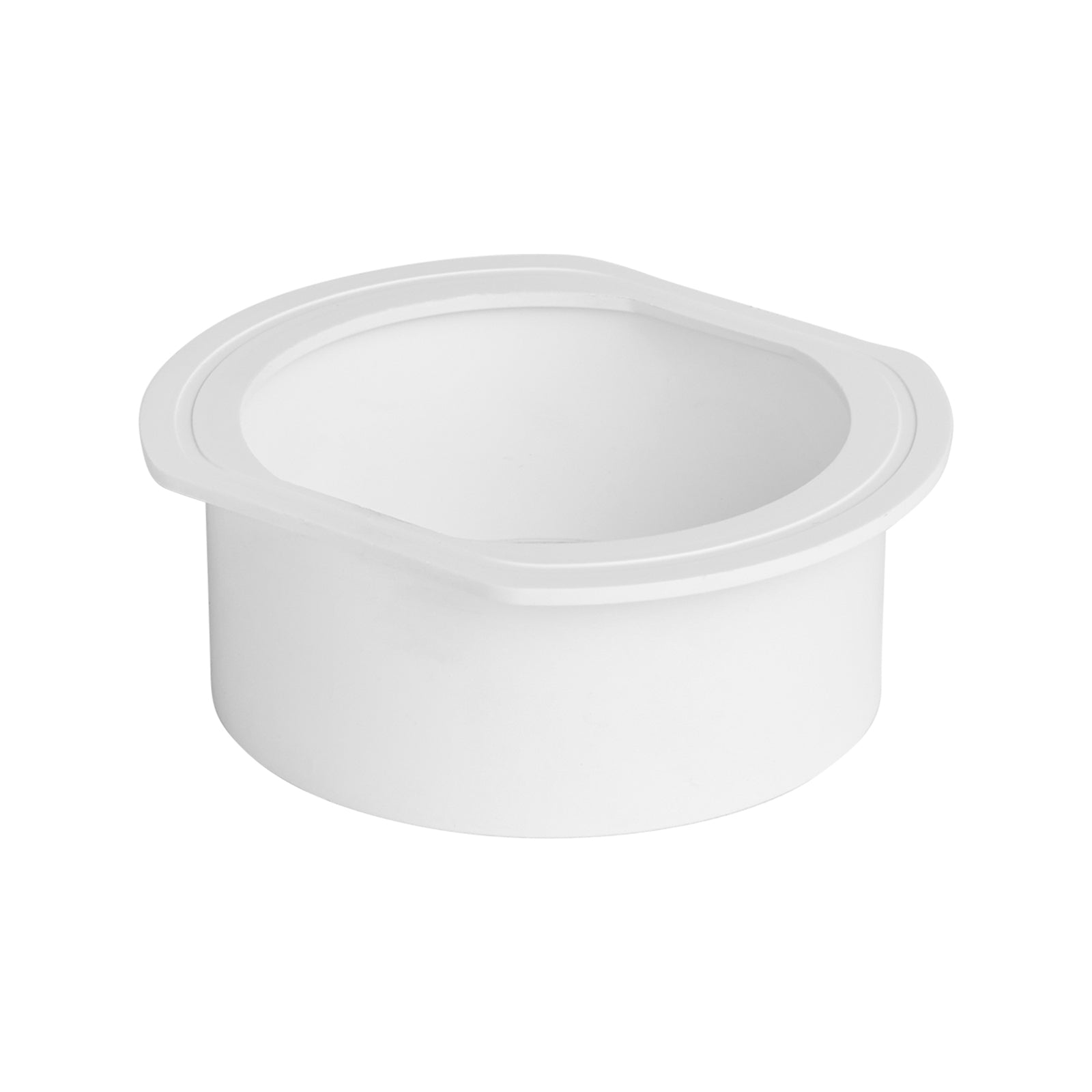 Rain Harvesting 90mm Round Female Gutter Outlet PVC White