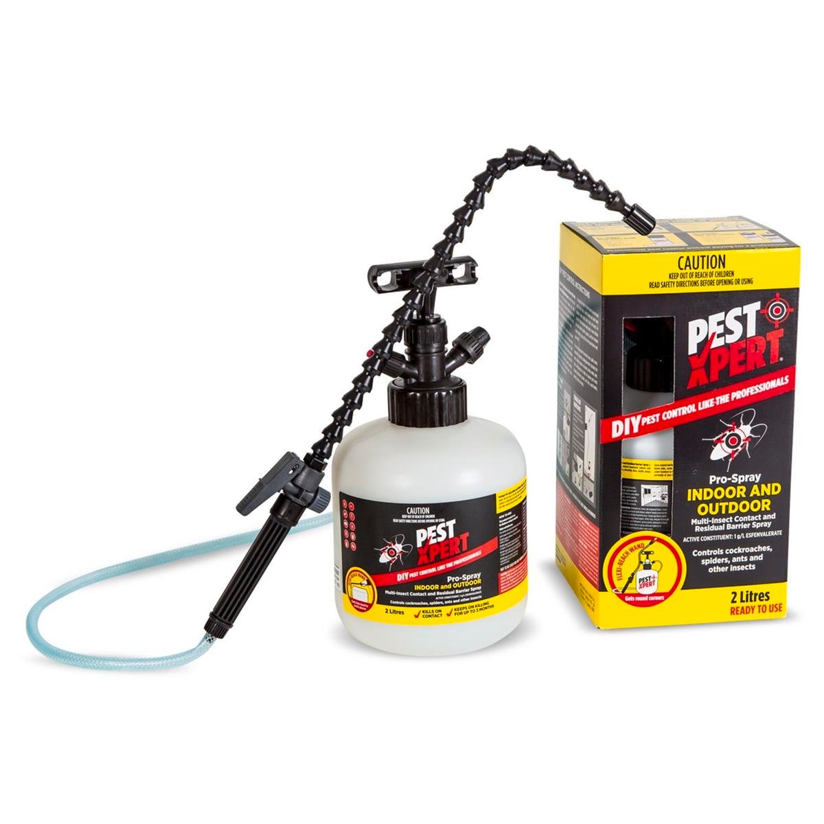 PestXpert Indoor/Outdoor Multi-Insect Barrier Spray 2L - Contact and Residual Pump Spray