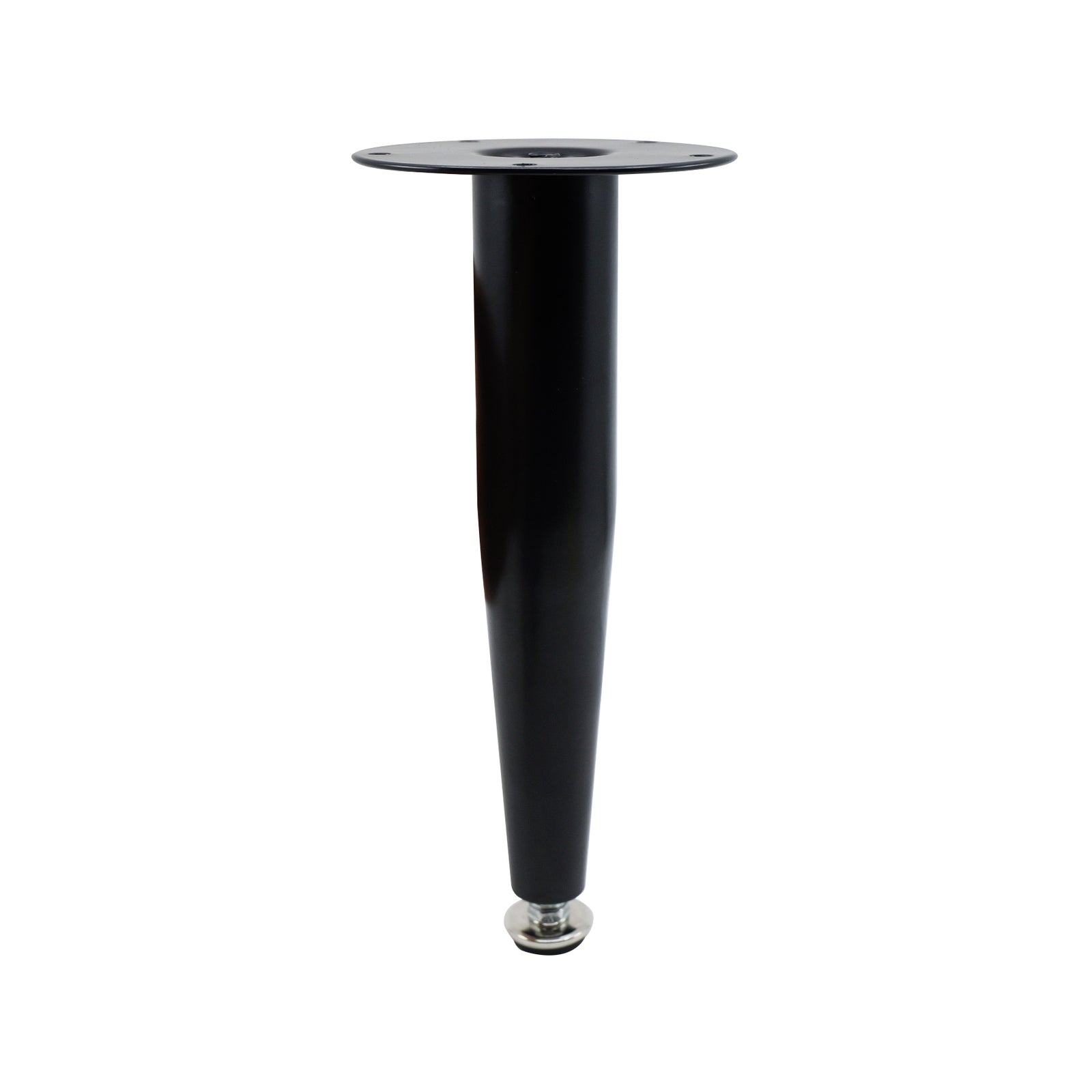 Adoored 230mm Black Tapered Metal Furniture Leg