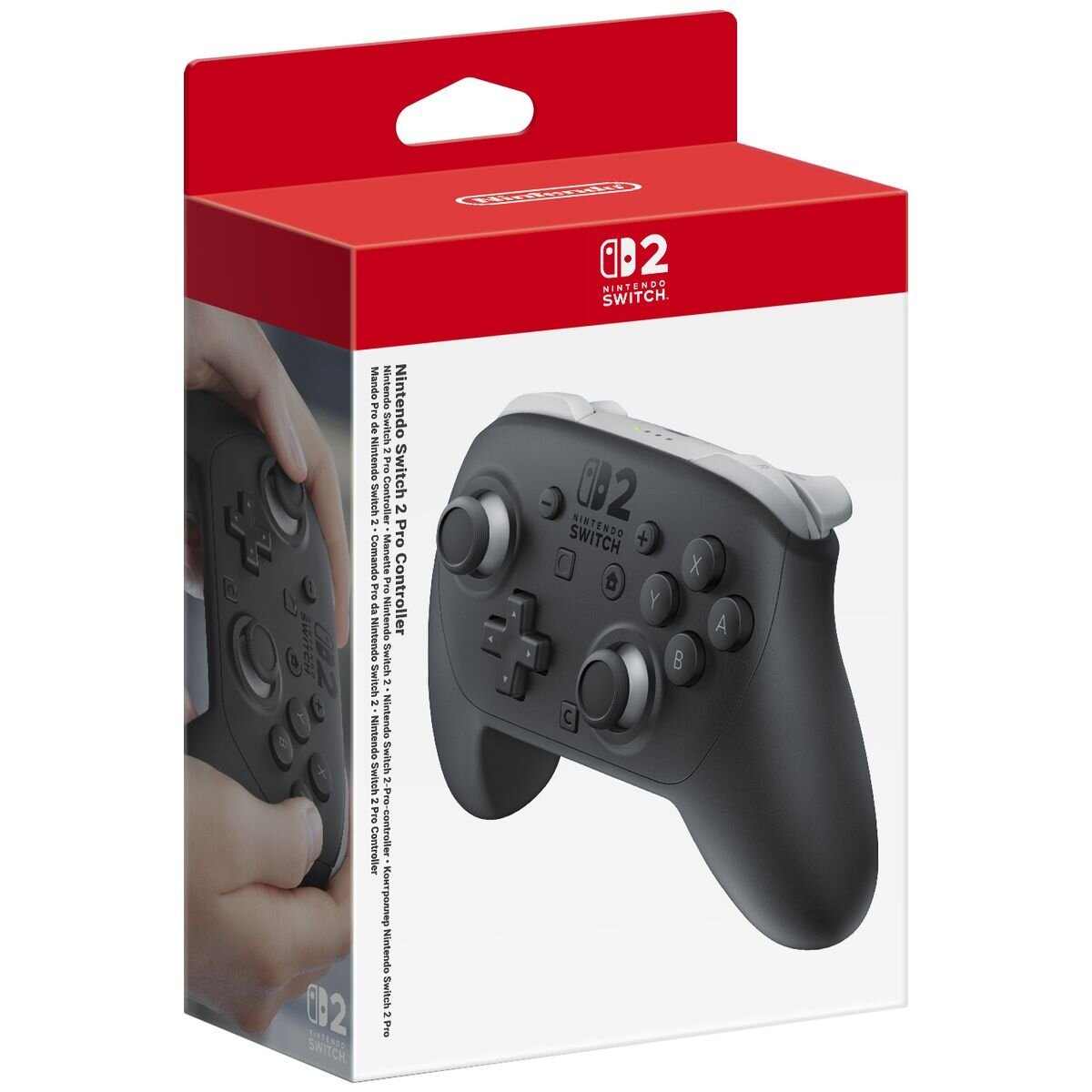 Nintendo Switch 2 Pro Controller - Nintendo brand, made for Nintendo Switch 2, 1 year warranty - 170195