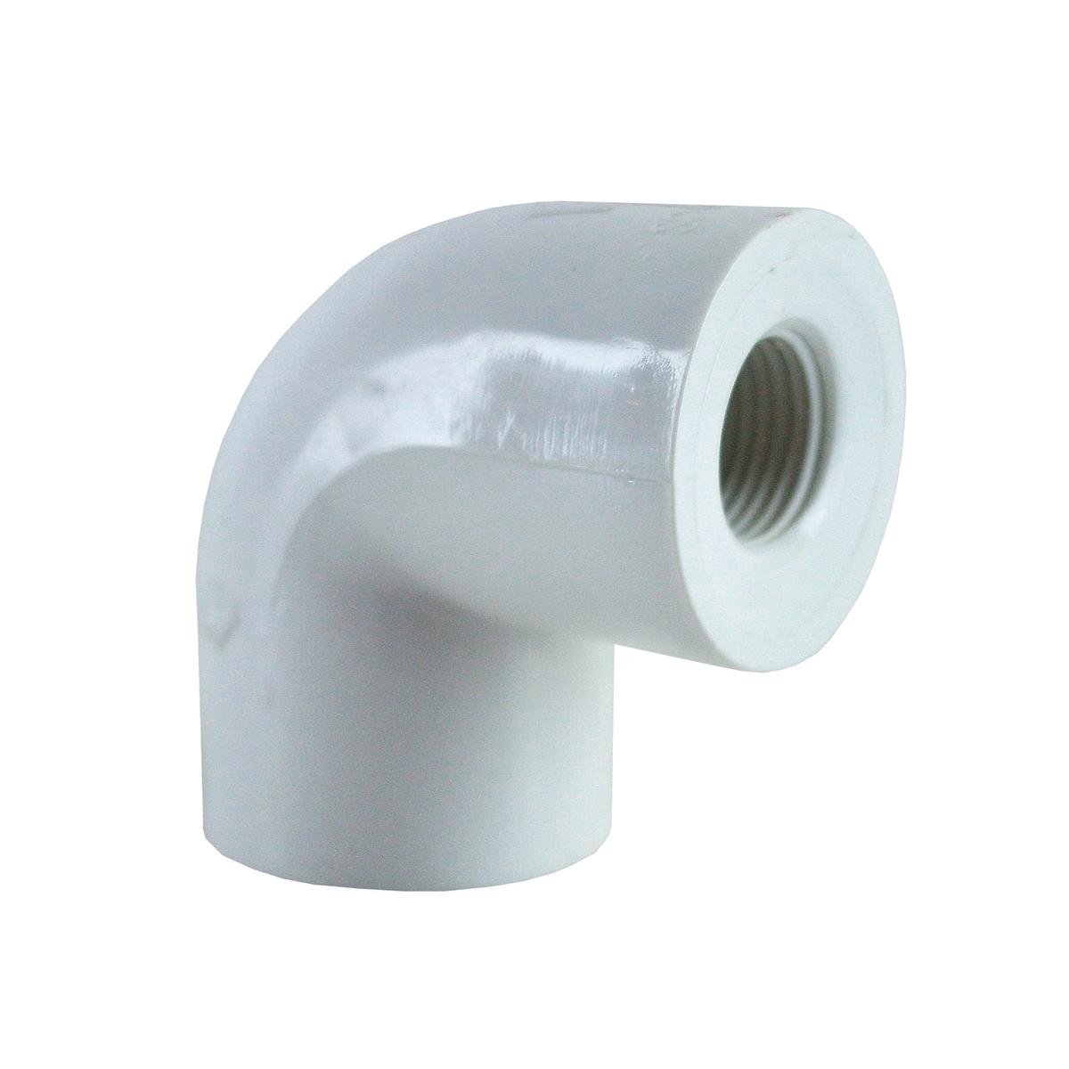 Holman 20mm x 1/2" 90 Degree PVC Faucet Elbow White Push to Connect