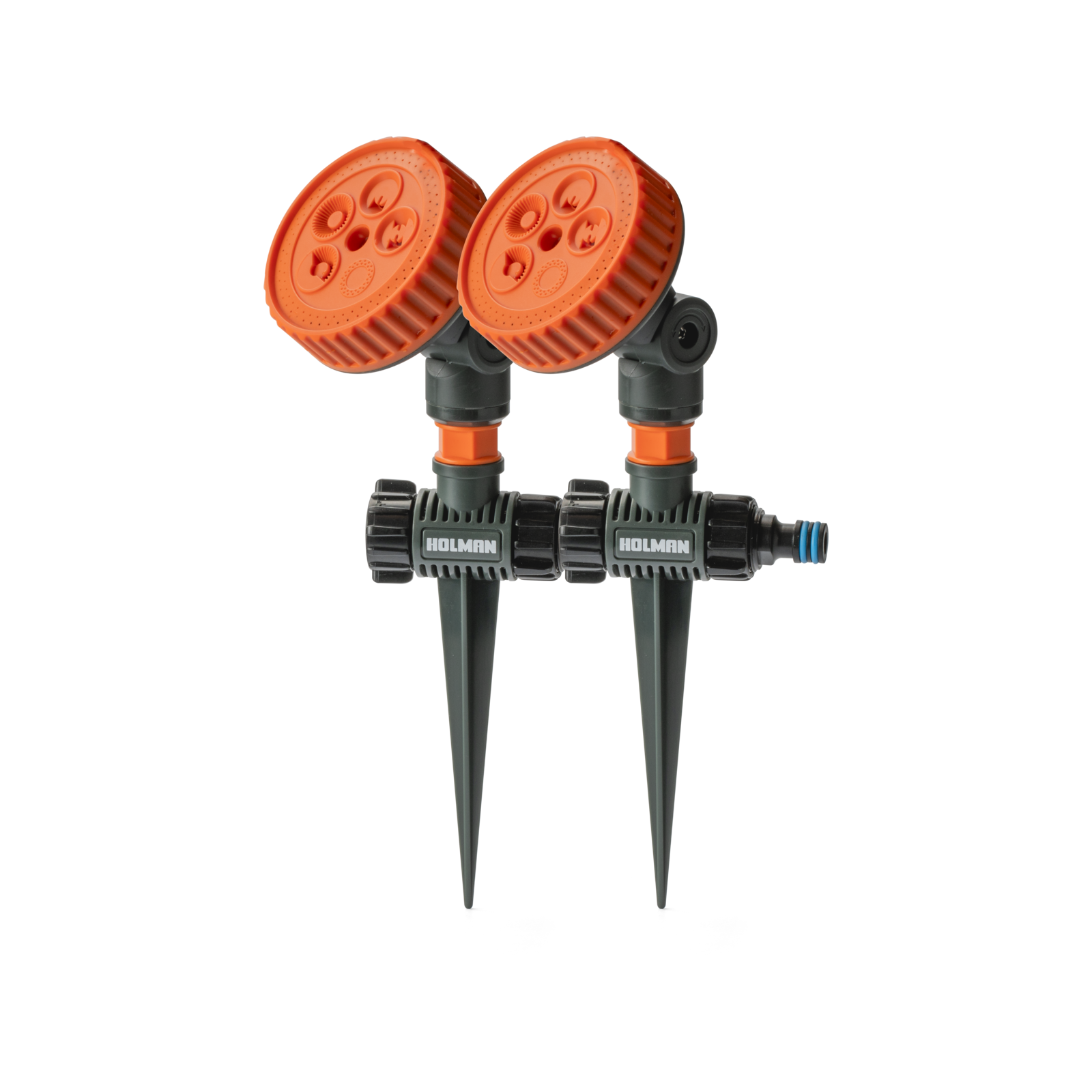 Holman 5 Function Sprinkler on Spike - Twin Pack, 25m Coverage, 12mm Fitting