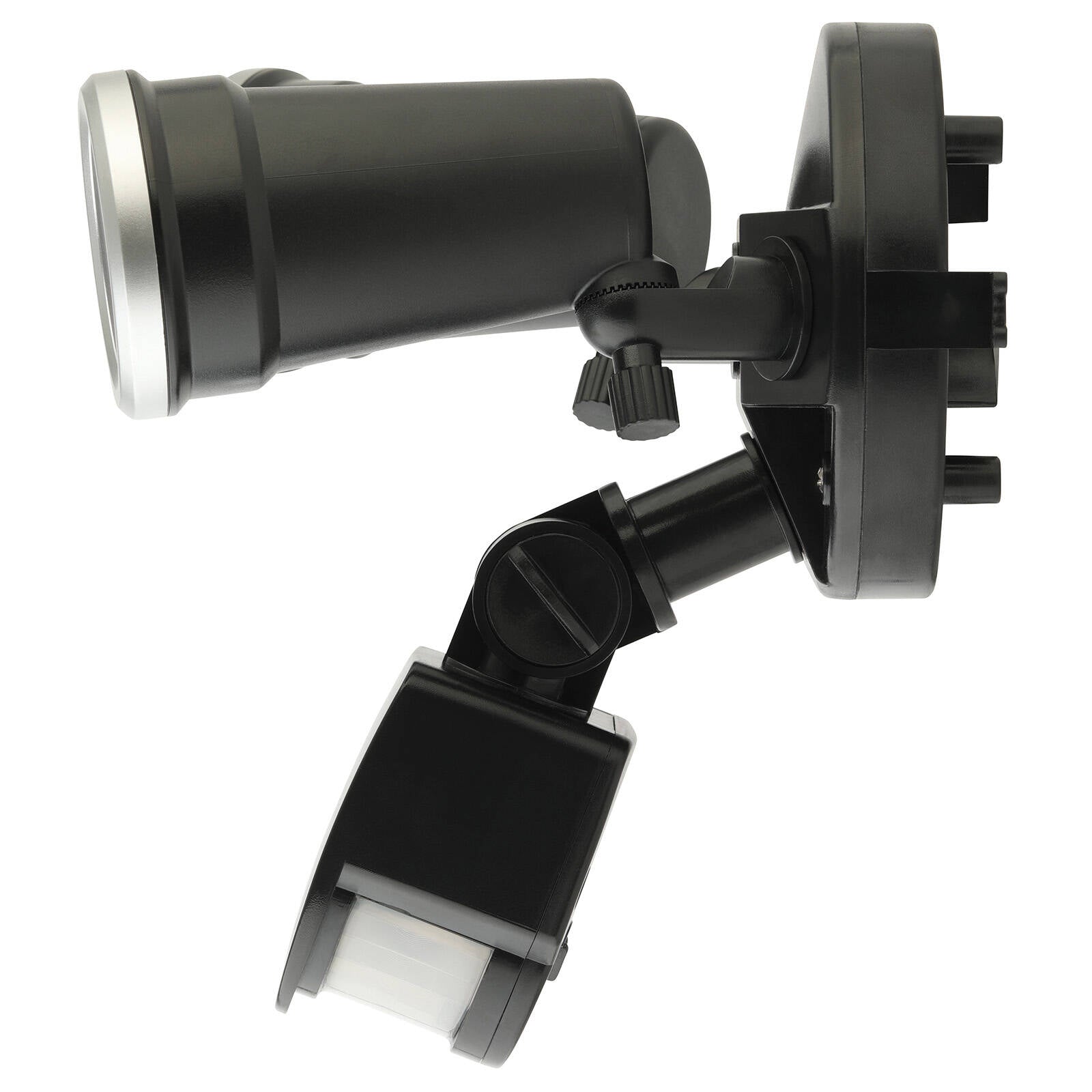 Brilliant Trooper 20W LED Twin Flood Light Motion Sensor Outdoor Black 20849/06