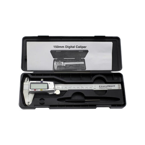 Craftright Digital Caliper - 150mm - Stainless Steel - Large LCD Display - SuperSaverAU - view 1