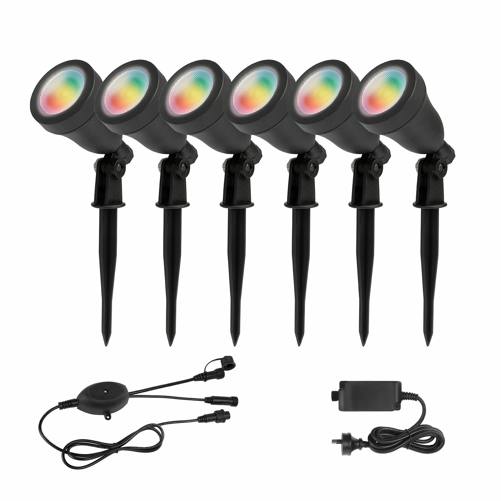 Brilliant Corymbia Smart Spot/Pond LED Garden Light Kit 6 Pack 20958/06