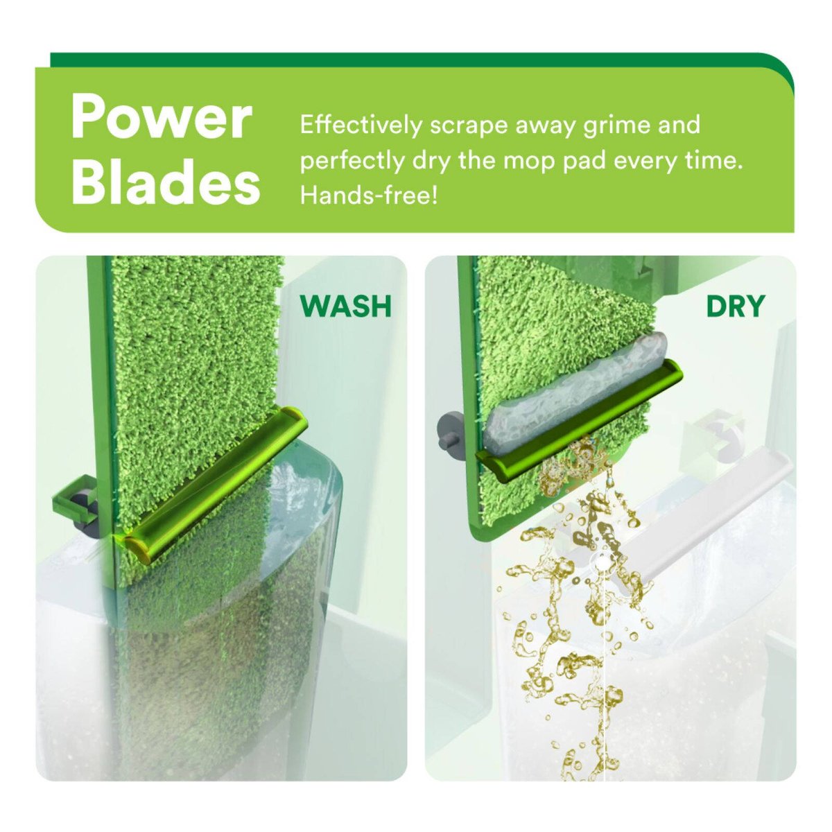 Sabco Rinse N Wring Gen 2 Microfibre Mop Set - 2 Pads - 236mm x 398mm - Hands-Free Cleaning - SuperSaverAU - view 5