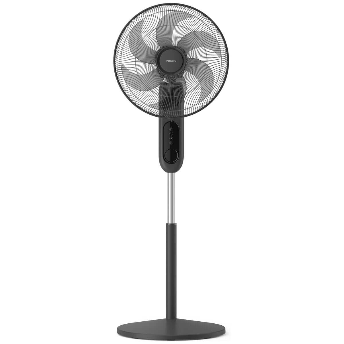 Philips 1000 Series 131cm Pedestal Fan - Black, Adjustable Height, Timer, Remote Control - CX1520-01