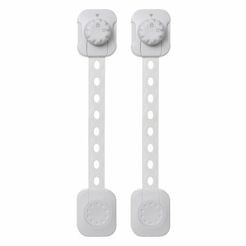 Dreambaby Twist N Lock Multi-Purpose Latch 38 x 215mm ABS 2 Pack White
