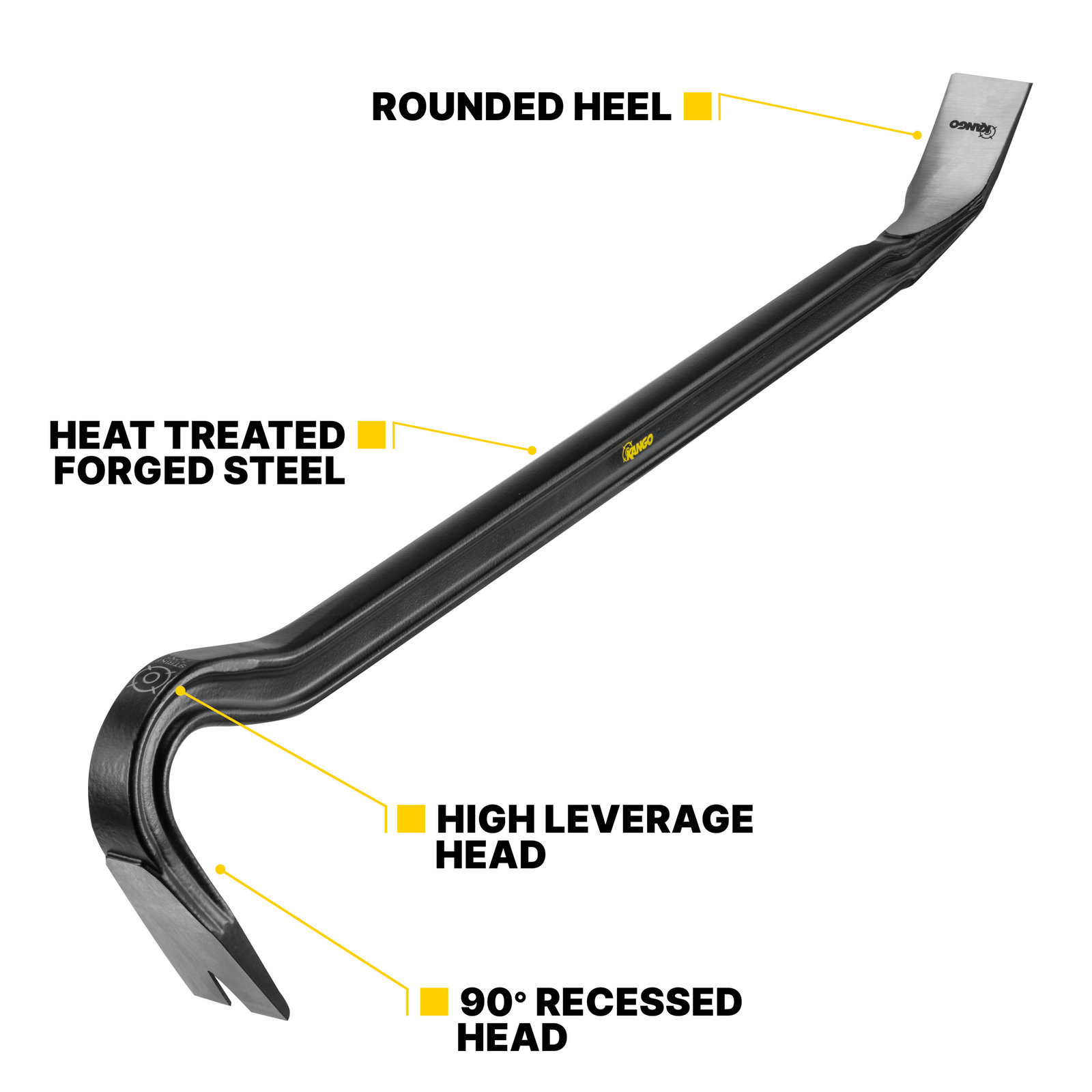 Kango 600mm Wrecking Bar with Nail Extractor and Built-In Fulcrum