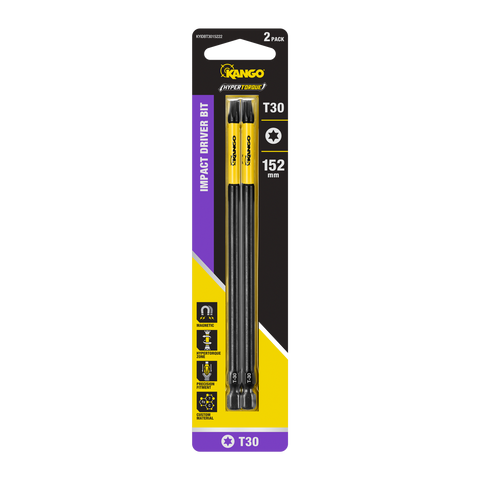 Kango 152mm TX30 Hypertorque Impact Driver Bit 2 Pack