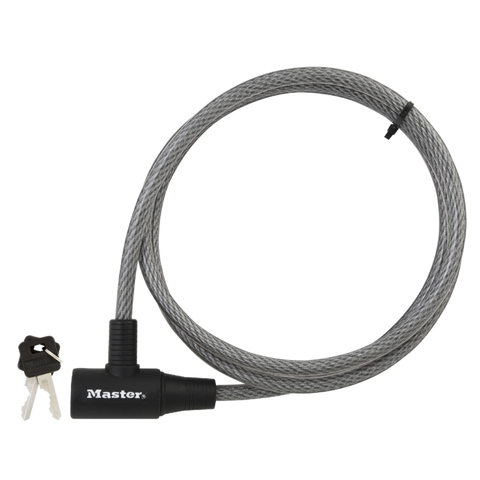 Master Lock Keyed Cable Lock 10mm x 1.8m Braided Steel Durable - SuperSaverAU - view 1