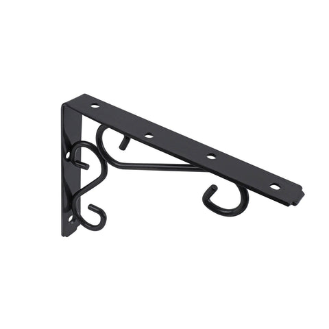 Carinya 200 x 150mm Dark Grey Powder Coated Steel Scroll Stayed Bracket 200kg