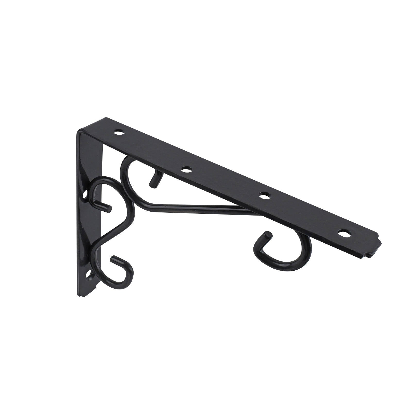 Carinya 200 x 150mm Dark Grey Powder Coated Steel Scroll Stayed Bracket 200kg