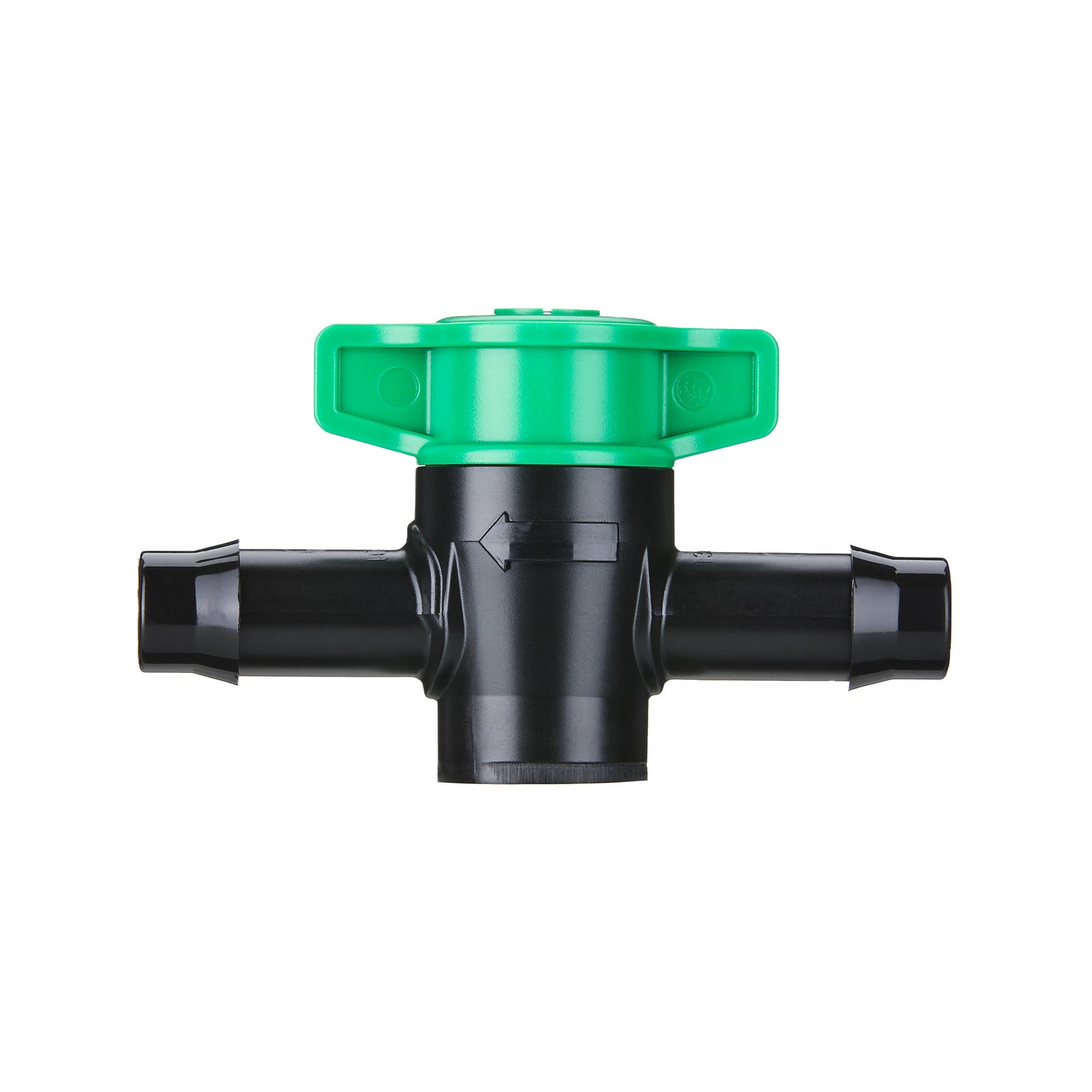 Pope 13mm In-Line Barbed Tap - Black & Green Poly Irrigation Flow Control, 1000kPa