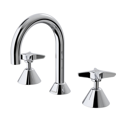 Caroma Elegance II 3 Hole Basin Set, Polished Chrome, WELS 5 Star 6L/min, Lead-Free Brass