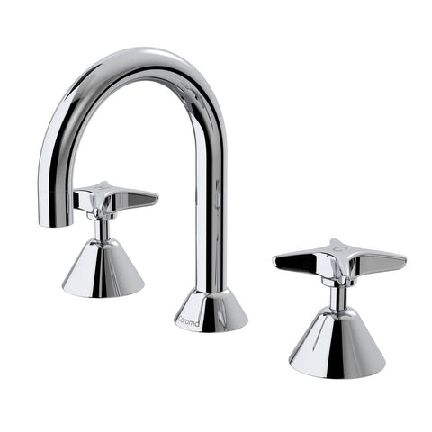 Caroma Chrome Elegance II Basin Set - Lead Free Brass - 3 Hole - 55mm x 175mm x 120mm - SuperSaverAU - view 1
