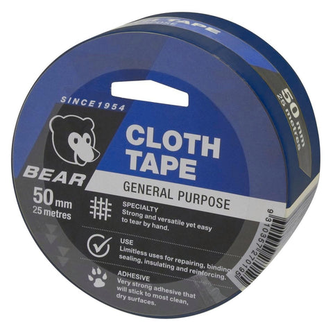 Norton Bear Cloth Tape - 50mm x 25m - Blue - Strong Adhesive - Flexible - SuperSaverAU - view 1