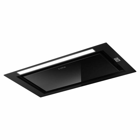 Elica Hidden 2.0 Undermount Rangehood - Black Glass - 900m³/h Booster, Wi-Fi, 3 Speeds - HIDDEN2BLGLA90