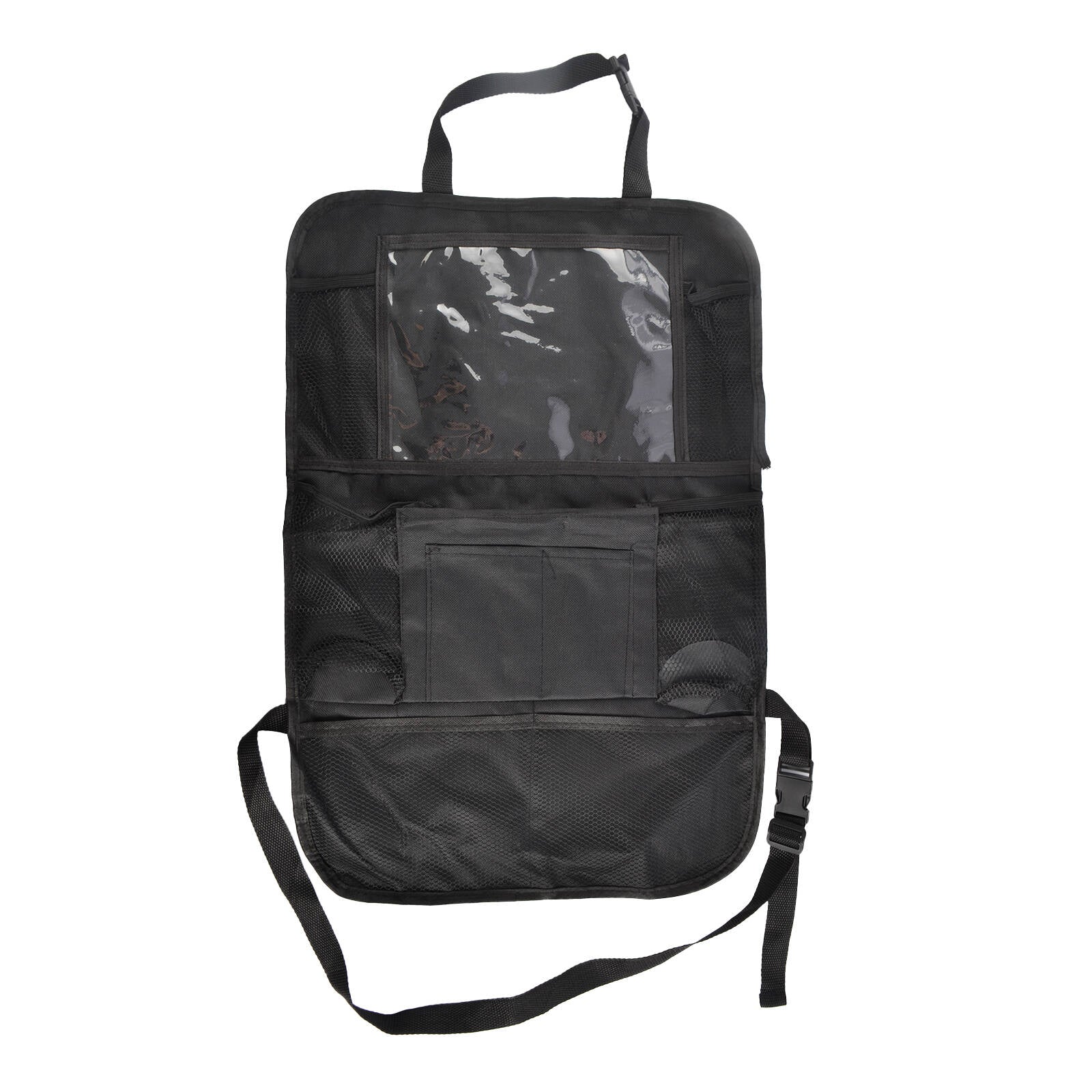 All Set 400 x 600mm Black Car Seat Organiser with Multiple Compartments