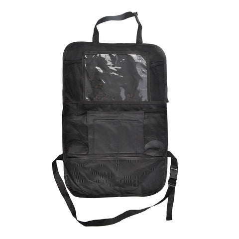 All Set 400 x 600mm Black Car Seat Organiser with Multiple Compartments