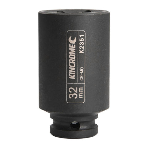 Kincrome 32mm Deep Impact Socket Cr-Mo Steel Rust Resistant 1/2 Drive - SuperSaverAU - view 1