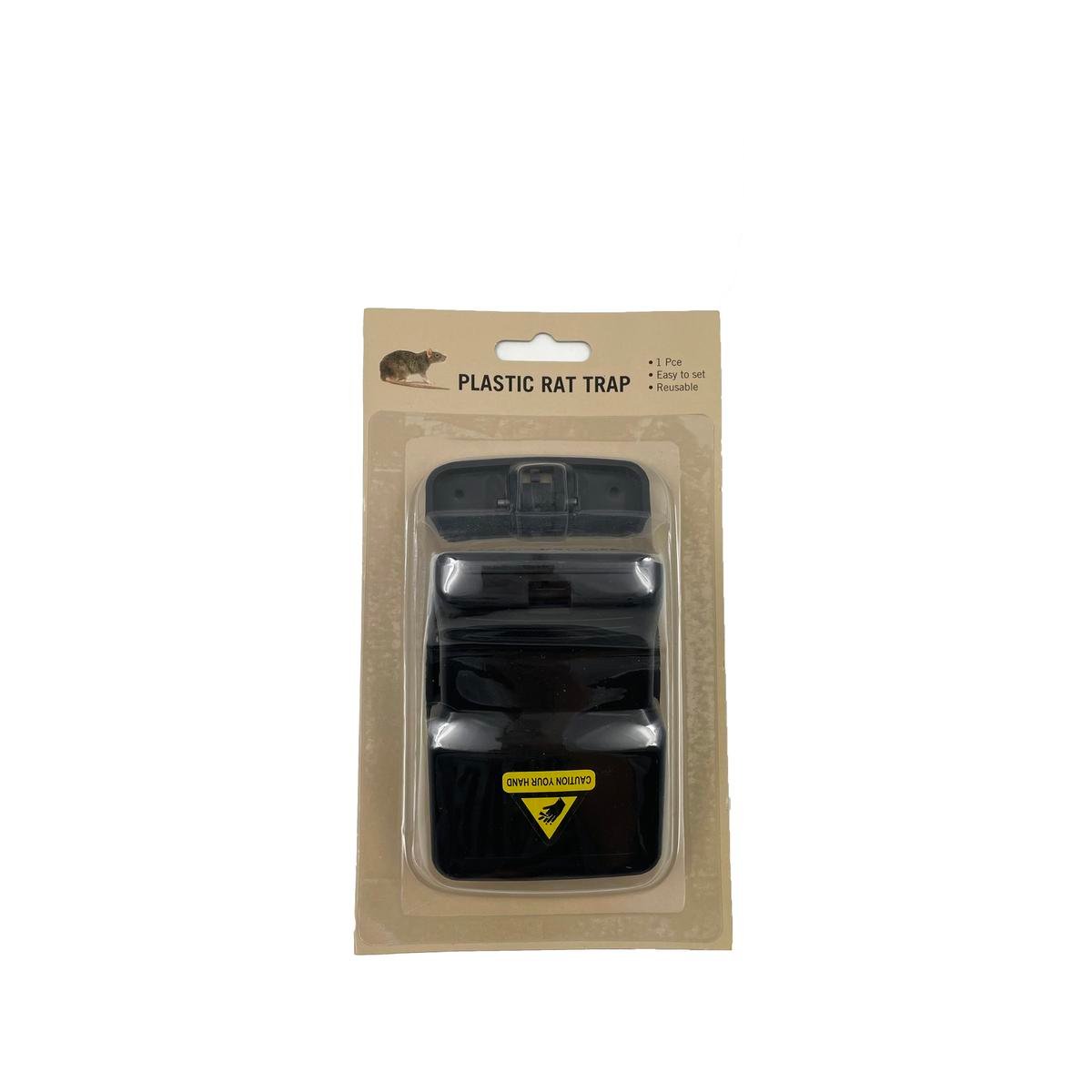 Plastic Clean Touch Rat Trap - Single (Black)