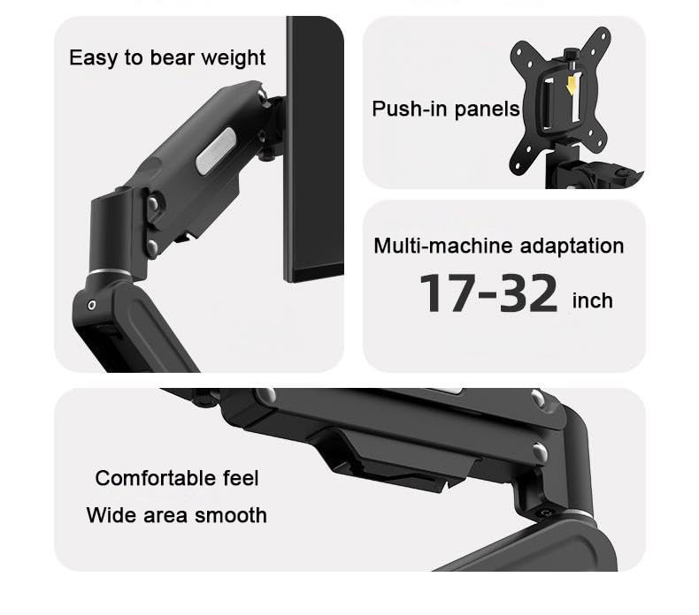 Heavy-Duty Monitor Arm - Fits 32" Screens up to 9kg