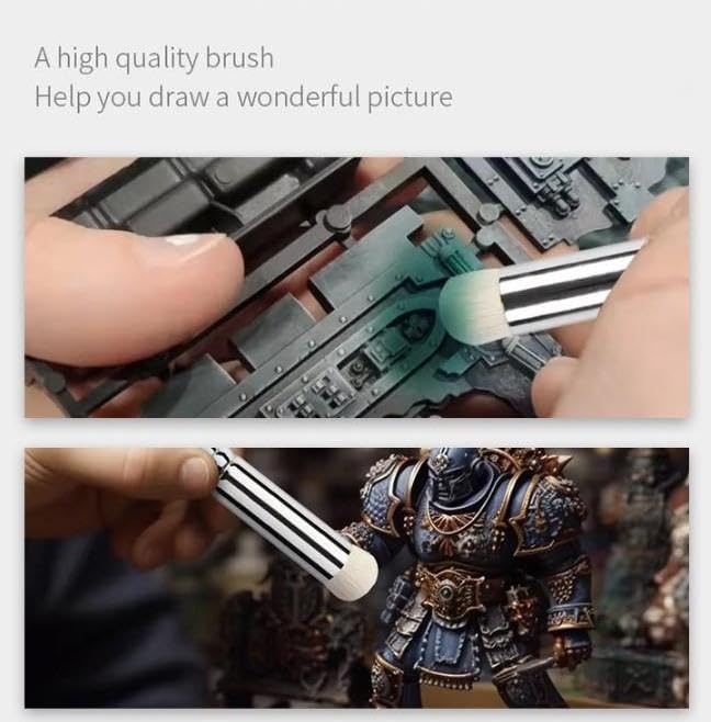 Professional Wool Dry Brush Set - 6 Sizes