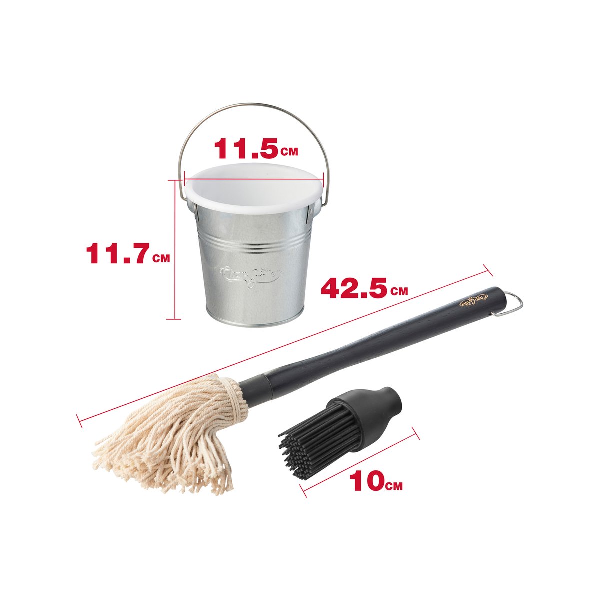 Char-Griller Silver Basting Bucket and Brush Set