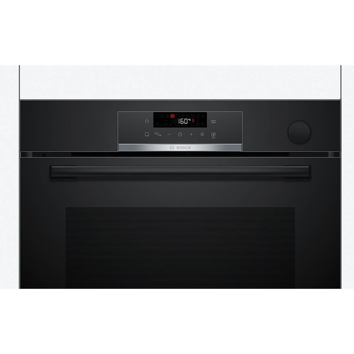 Bosch 60cm Pyrolytic Built-in Oven with Steam Function - 71L Black - 3D HotAir - HRG572EB3A