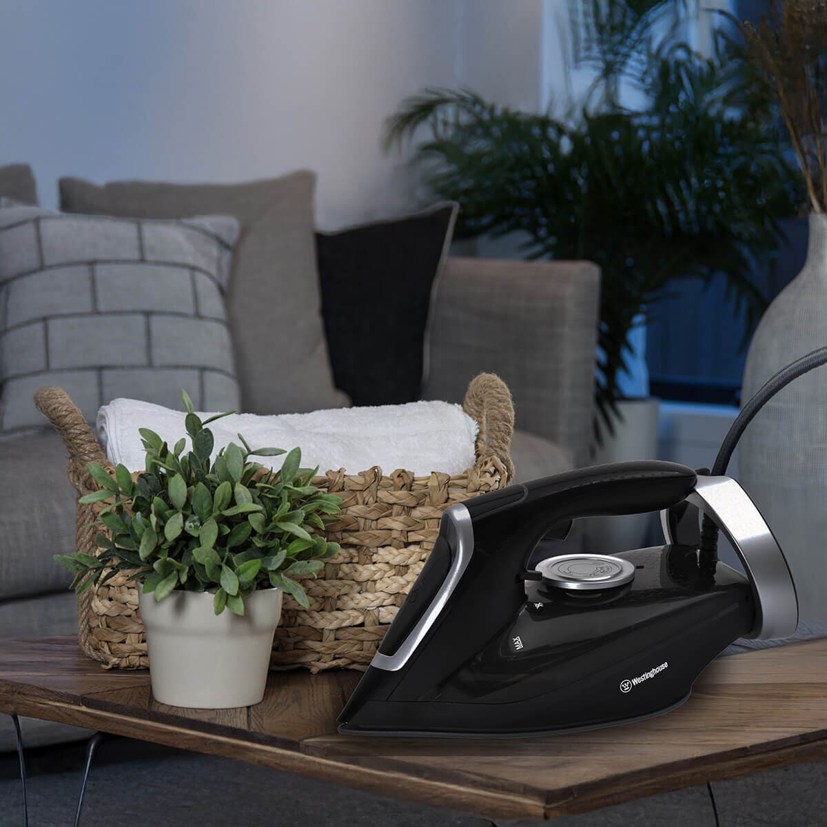 Westinghouse Steam Iron 2200W - 300ml Tank, Ceramic Soleplate, Self-Clean, LED Indicator - WHIR09K