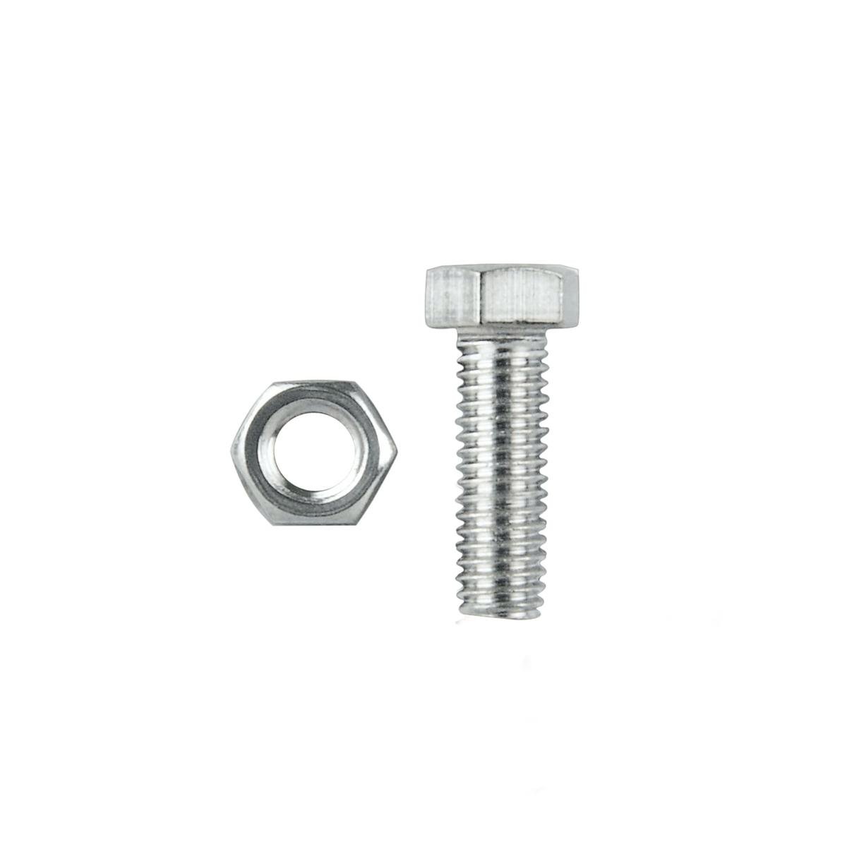 Pinnacle Hardware M6 x 10mm 316 Stainless Steel Hex Head Bolts And Nuts 10 Pack