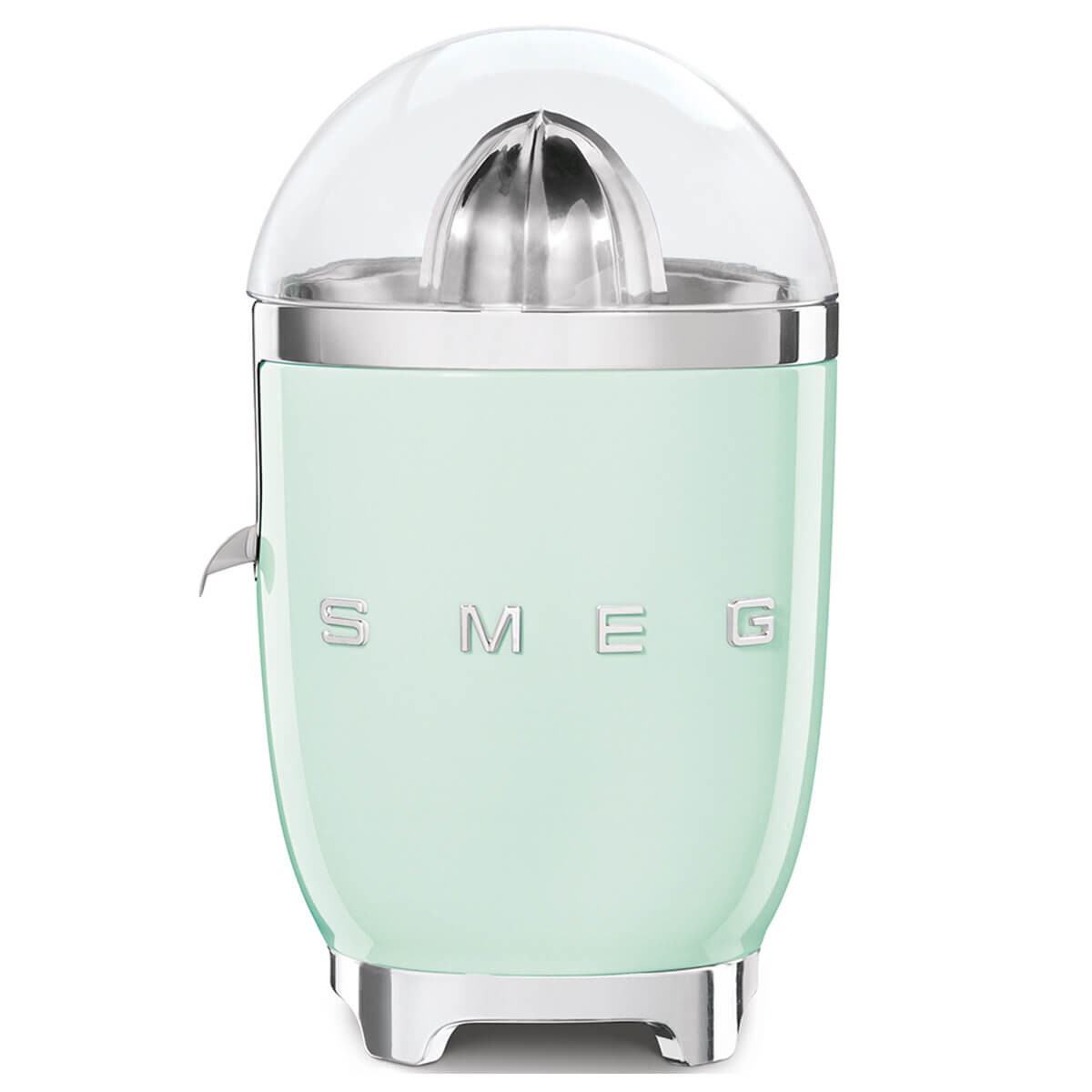 Smeg 50s Style citrus juicer - Pastel Green, stainless steel reamer, Tritan Renew bowl - CJF11PGAU
